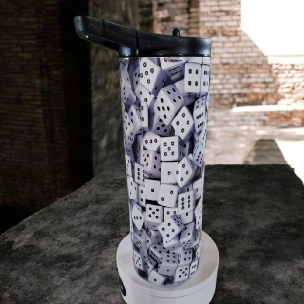 DICE 20oz Tumbler with duo lids 🎉sale